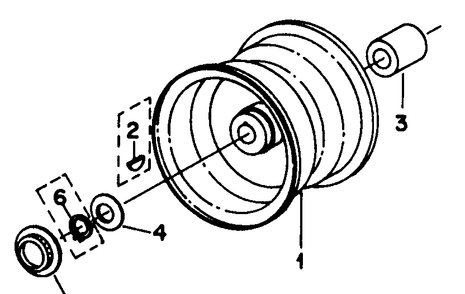 Part Location Diagram of 734-3024 Cub Cadet Wheel, Rear